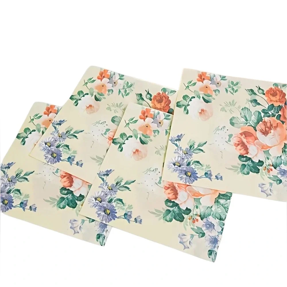 Coral Floral Luncheon Napkins (0505), 20-ct
